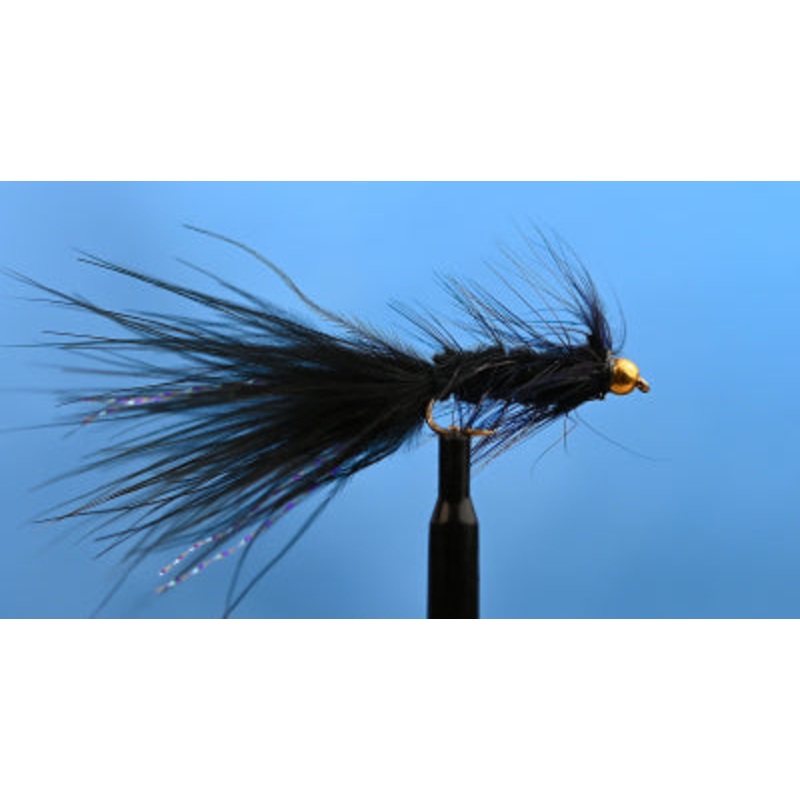 Tungsten Bead Woolly Bugger Black