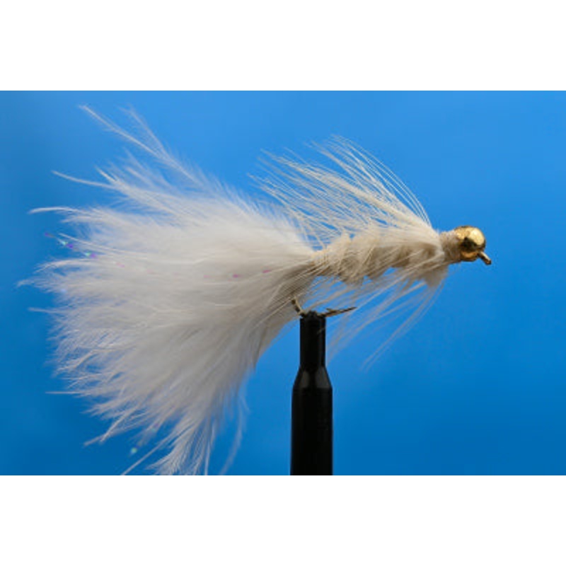 Tungsten Bead Woolly Bugger White
