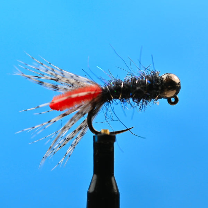 Tungsten Peeping Caddis Orange