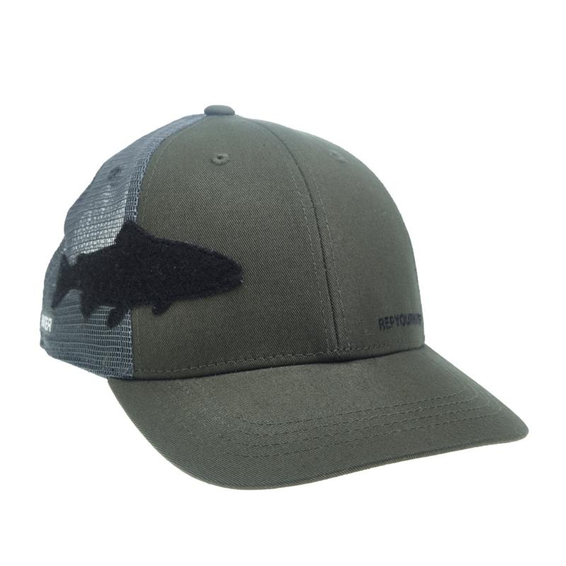 Rep Your Water Fly Patch Hat|Grey/Green