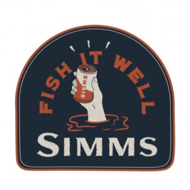 Simms Fish It Well Beer Sticker