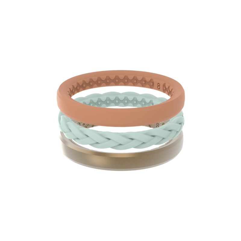 Groove Life Gold Coast Stackable Silicone Rings