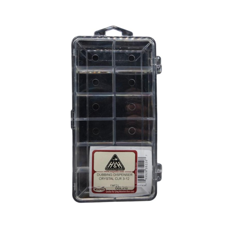 H&H Clear 12-Compartment Dubbing Dispenser