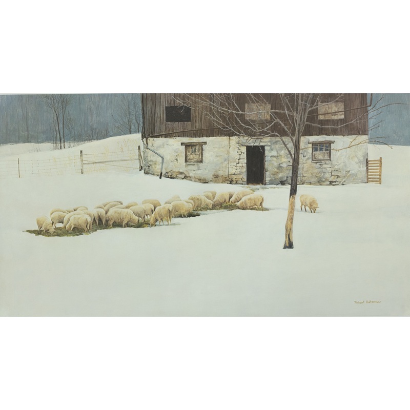 Robert Bateman – Winter Barn – Fine Art Print
