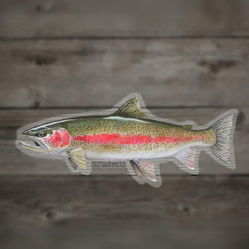 Rep Your Water Cold Water Rainbow Sticker