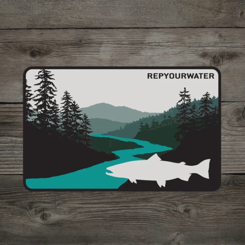 Rep Your Water Sticker Steelhead Country