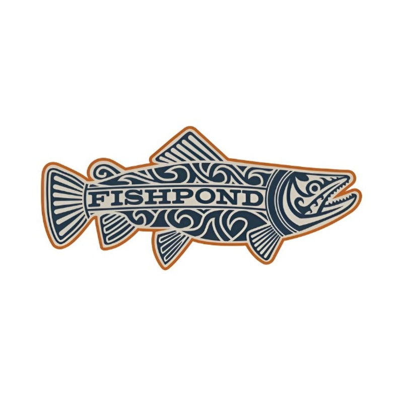 Fishpond Maori Trout Sticker|Overcast