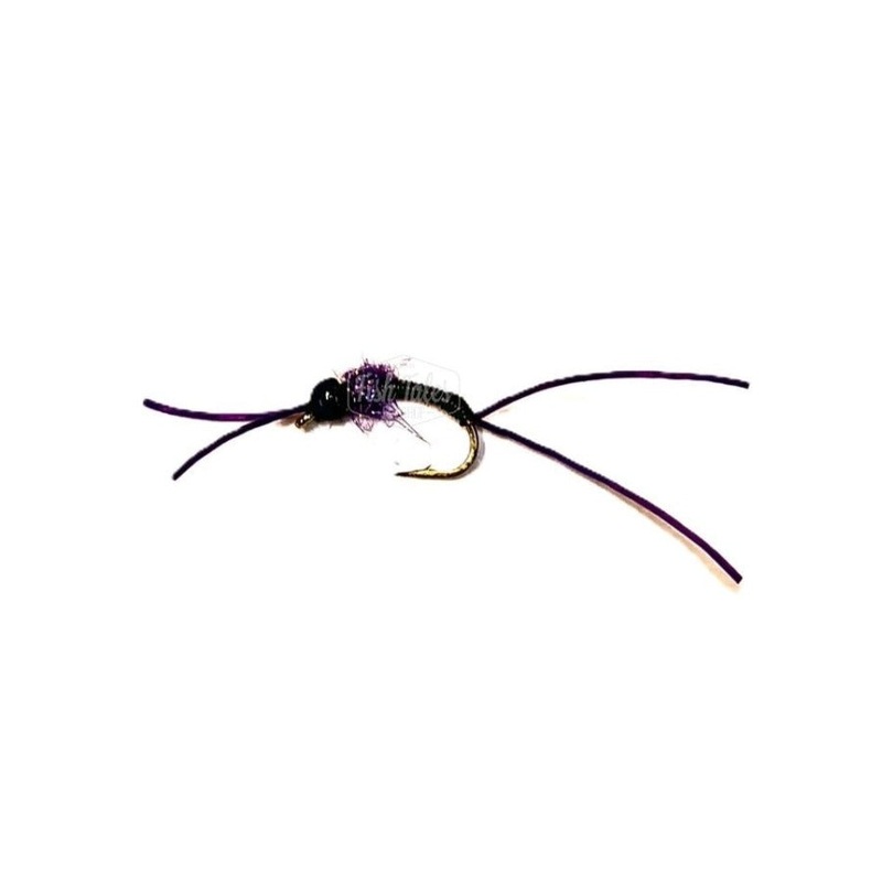 JT Flies Heavy Metal Worm Fly|Purple|10