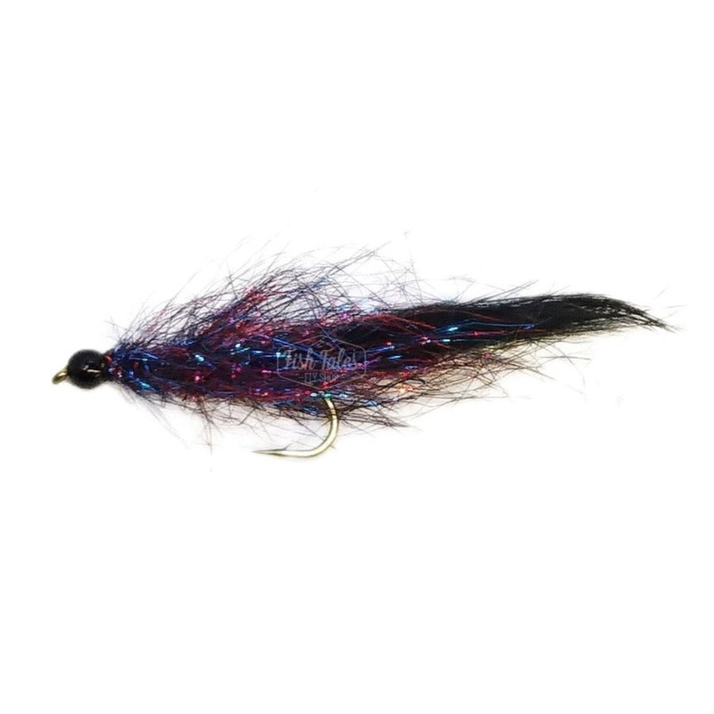 JT Flies Tungsten Ice Leech|Midnight Fire|8