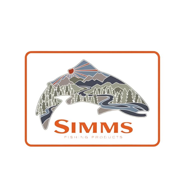 Simms Troutscape Sticker|One Size