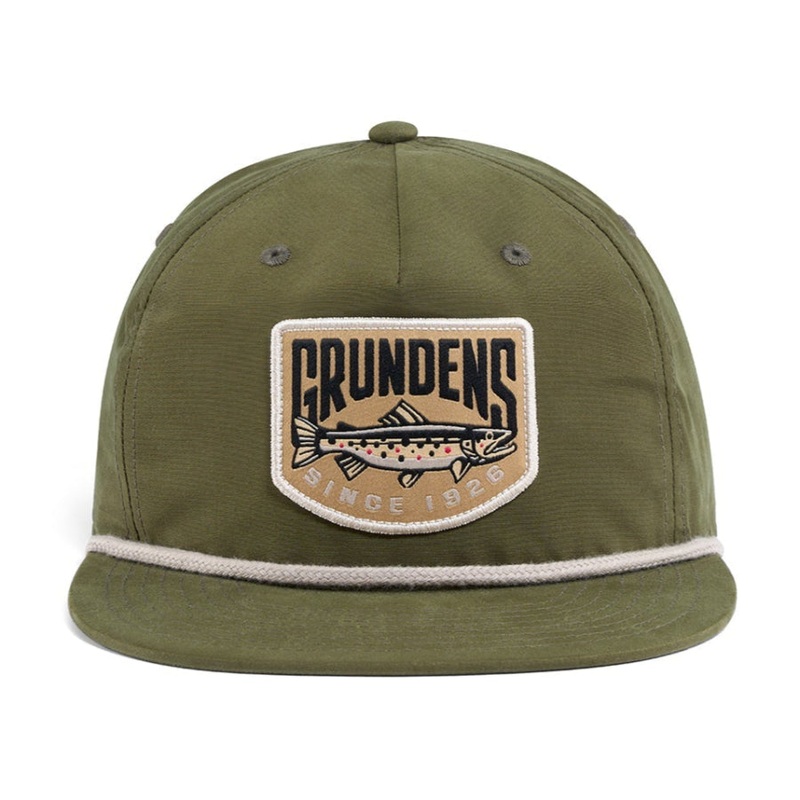 Grundns Trout Patch Rope Trucker Hat