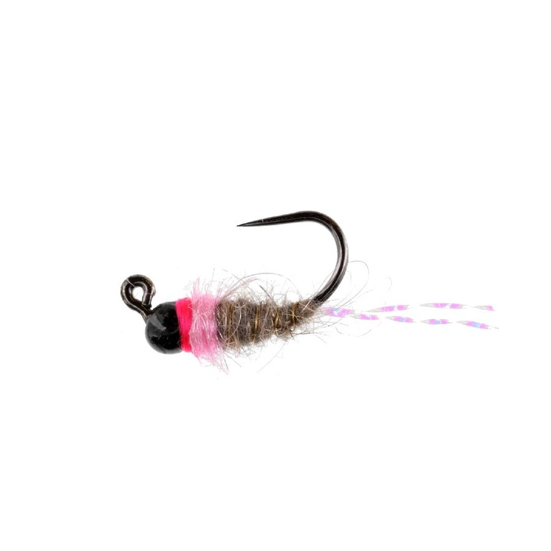 Catch Flies Tungsten Pink Squirrel Barbless Jig Nymph