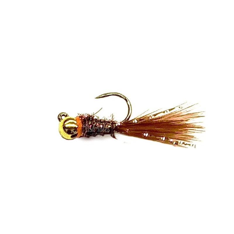 DT Flies Thai Tea Leech Barbless Jig Streamer