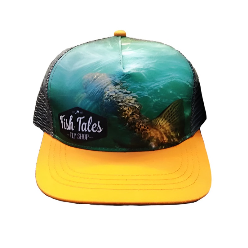 Fish Tales Brown Trout Tail Ambler Trucker Cap