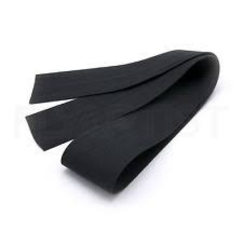 Hareline Round Rubber|Medium|Fine|Black