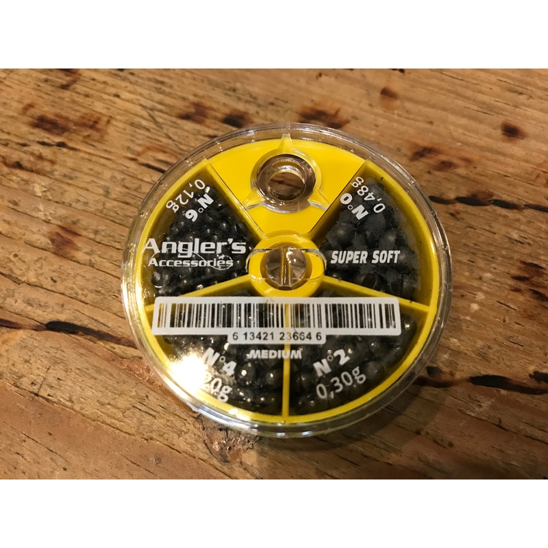 Anglers Accessories Super Soft Weight 4 Slot Dispenser Yellow