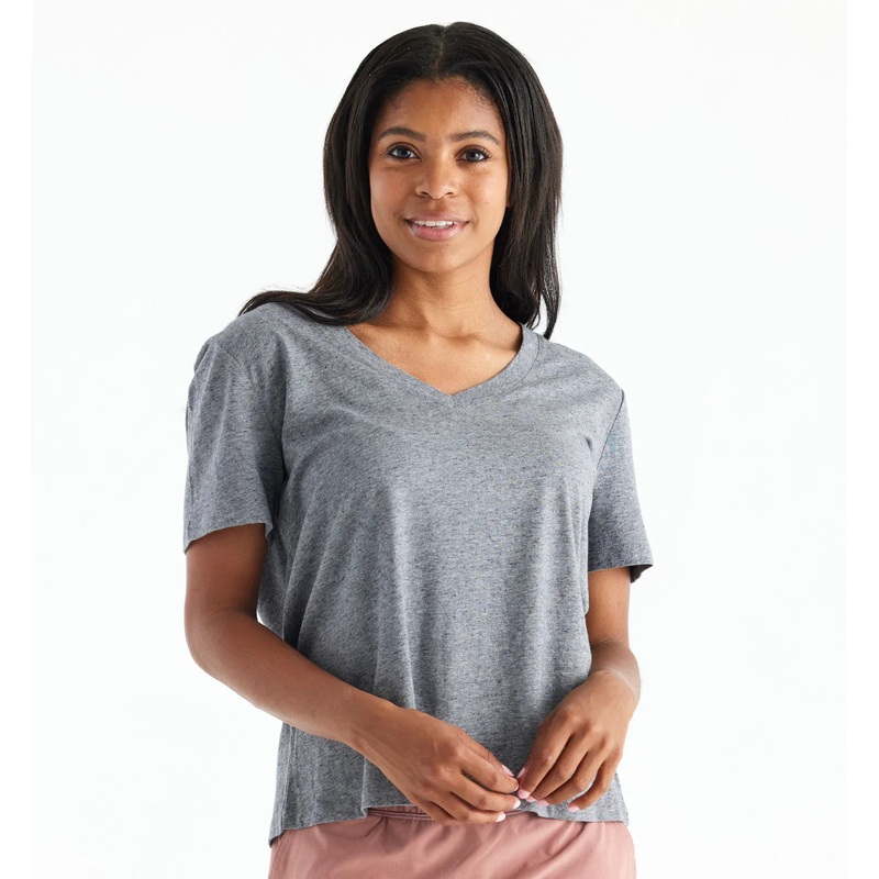 Free Fly Women’s Bamboo Heritage V Neck Tee SALE Now 40% Off!