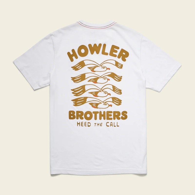 Howler Bros Cotton T|Flocka Seagulls : Vintage White|Small|Medium|Large|XL|XXL