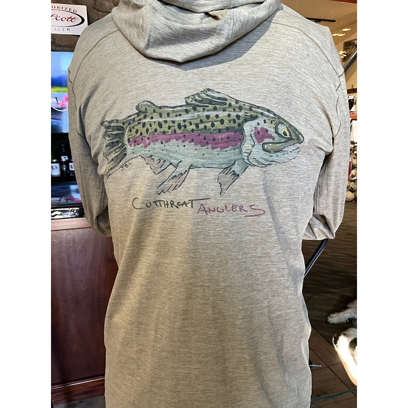 Simm’s Men’s Solarflex Cooling Hoody W/ Lutz Greasy Bow Art 40%OFF