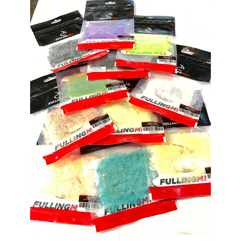 Super Pearl Big Game Chenille|Fl. Blue|Fl. Chartreuse|Fl. Light Coral|Fl. Lemonade|Fl. Peach|Lt. Olive|Fl. White|Black|Purple|Olive Brown|Tan