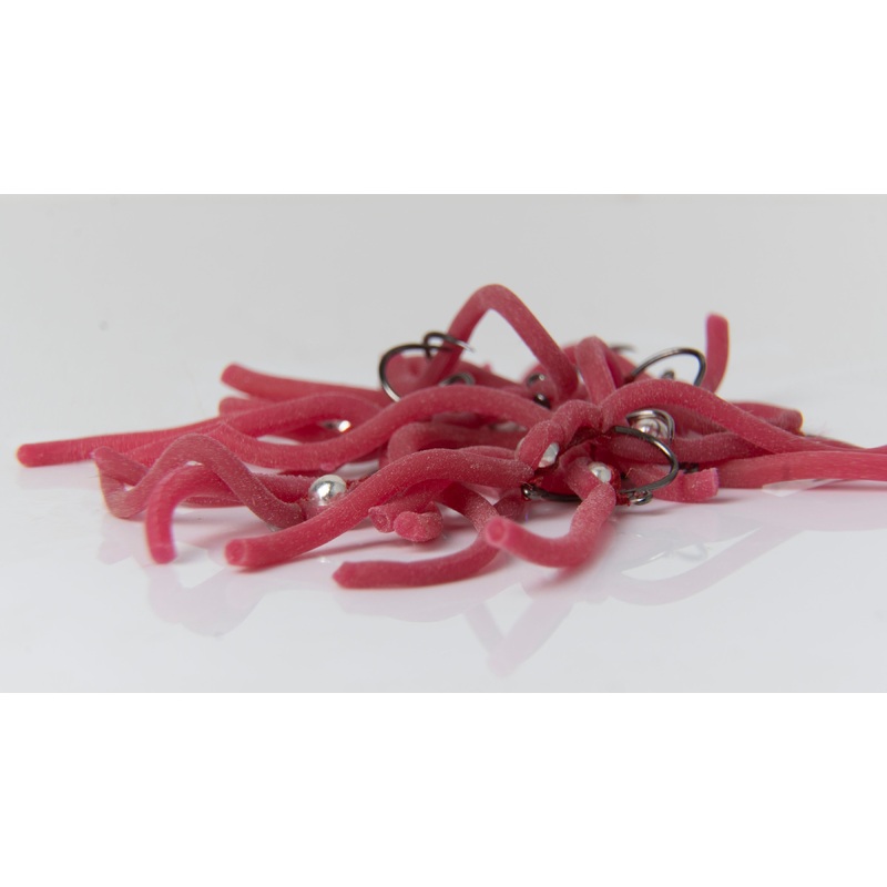 Blood Red Squirmy Worm|Lead Wraps|3.0|3.5|4.0