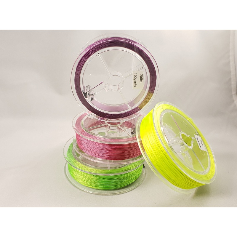 MICRON FLY LINE BACKING|Orange|Blue|Red|White|Yellow|Purple|Green|Pink|100 yrds|300 yrds
