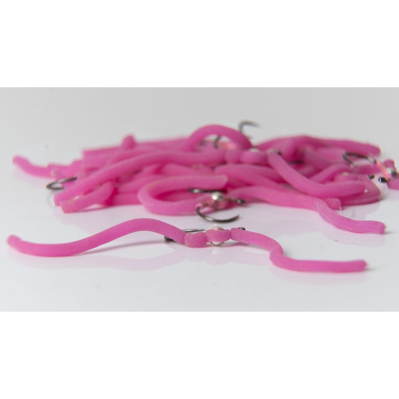 Pink Squirmy Worm|Lead Wraps|3.0|3.5|4.0