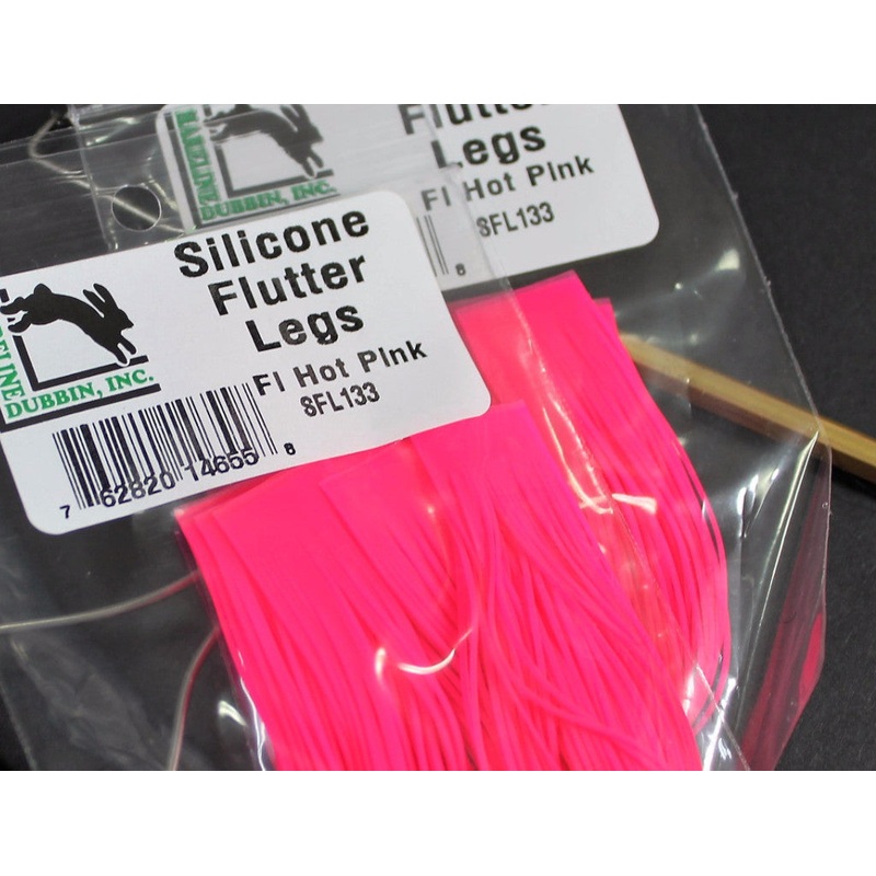 Silicone Flutter Legs|fluorescent hot pink|Fl. Green Chartruese|Bone|White|Brown
