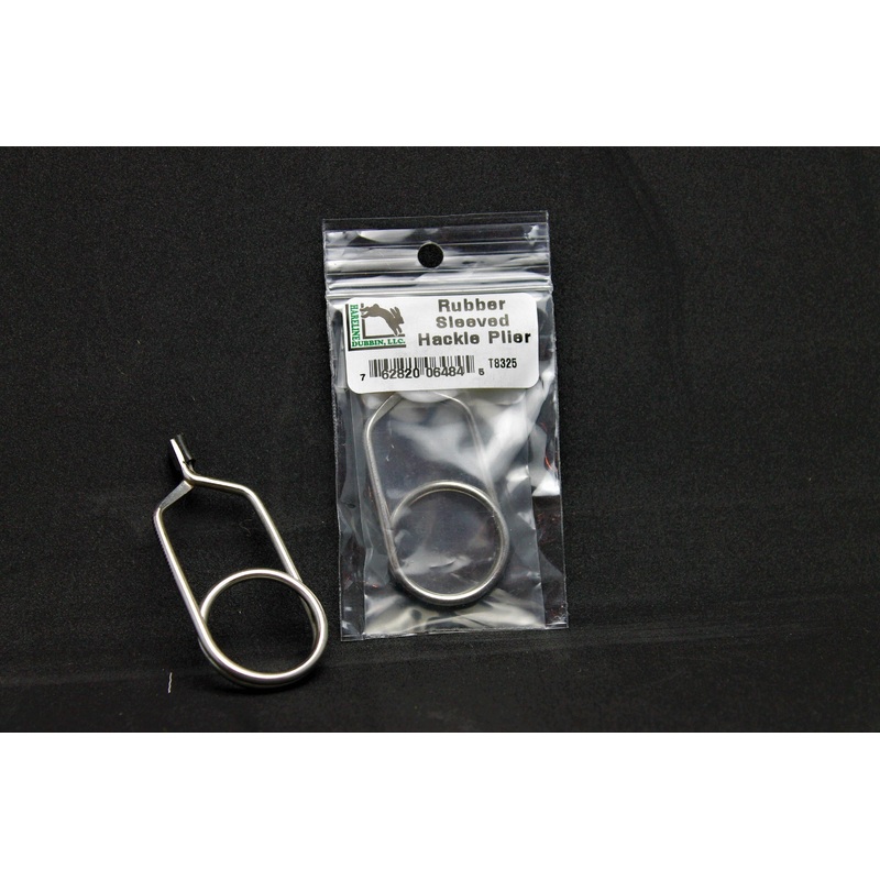 Hackle Pliers with Rubber Sleeve