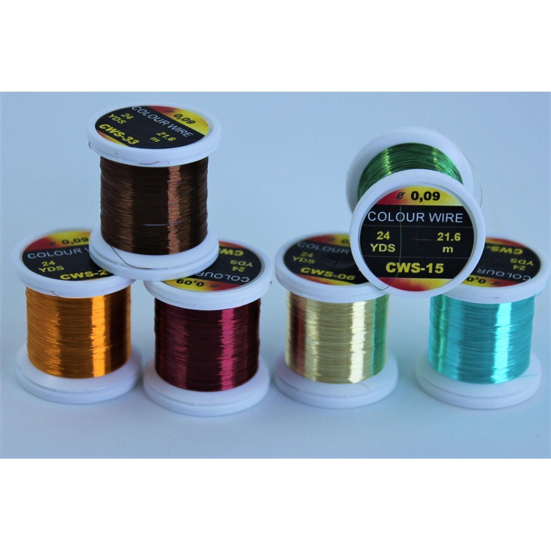 Hends Color Wire|X-Fine .09|Fine 014|Fine .14|Fine|Gold|Red/Brown|Yellow|Orange|Olive|Turquoise Blue|Brown|Ochre|Light Olive|Dark Pink|Peacock Blue|Red