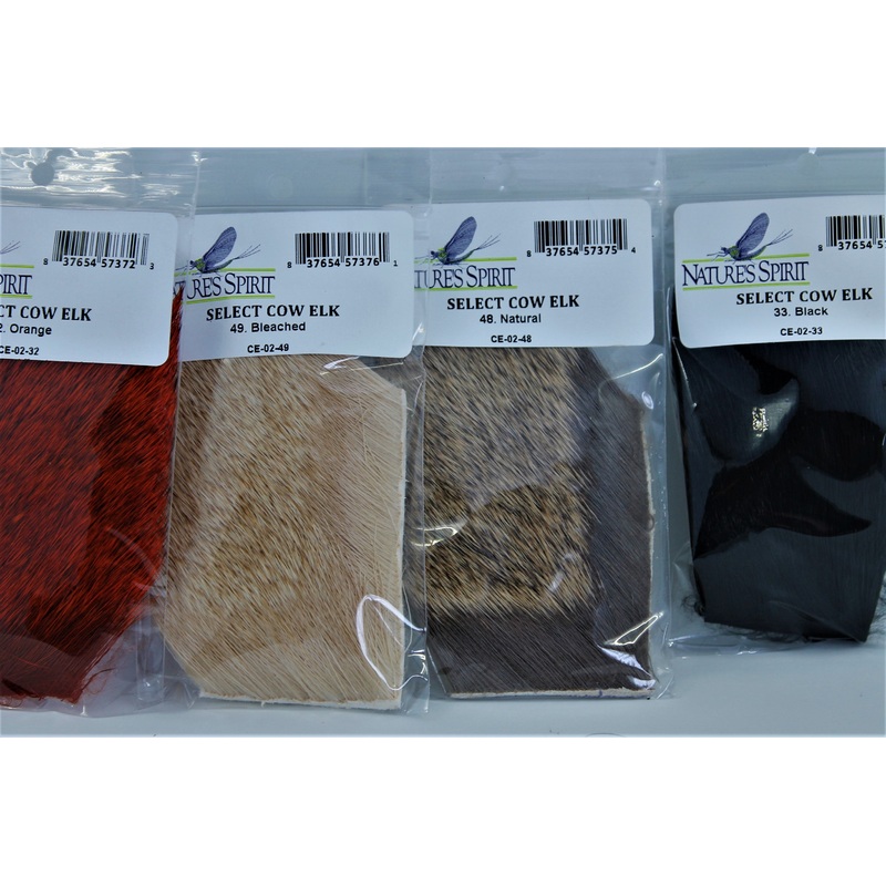 Select Elk Hair|Olive|Orange|Black|Medium Dun|Natural|Bleached|Cow|Bull