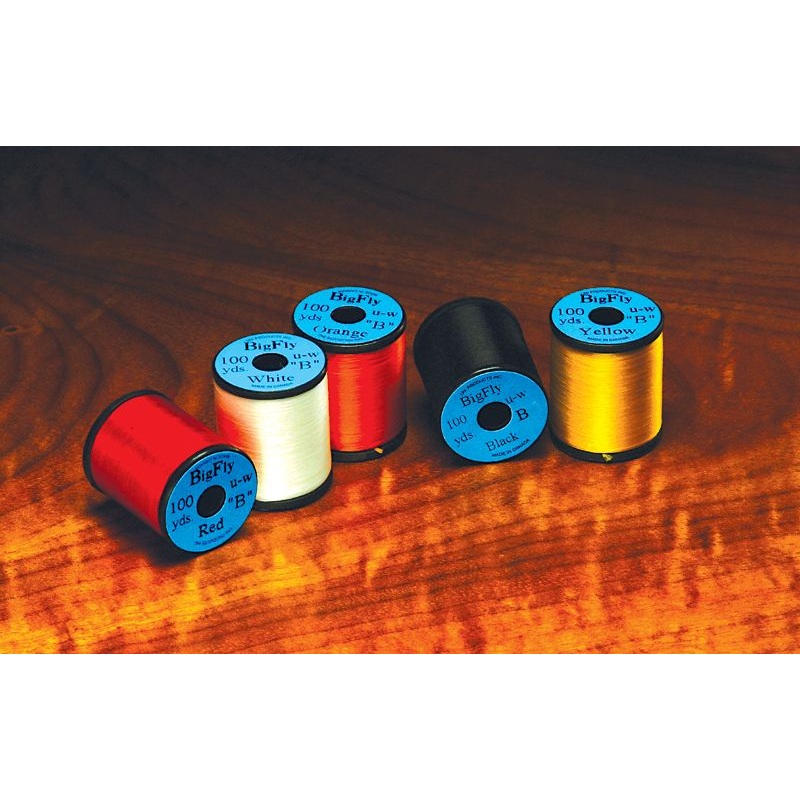 Uni Big Fly Thread|Black|Orange|Red|White|Yellow|Chartreuse