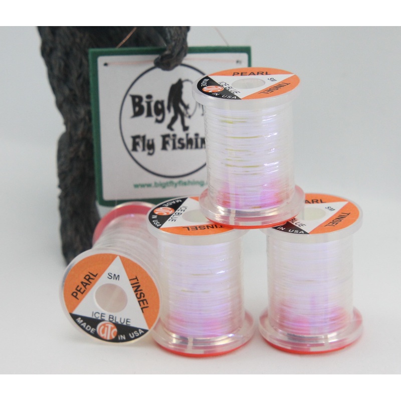 UTC Ice Blue Pearl Tinsel|1/69 Small|1/32 Medium|1/16 Large