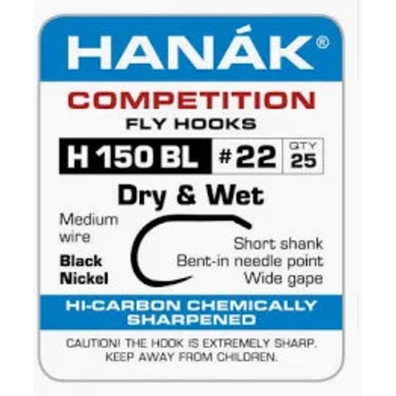 Hanak 150 BL Dry and Wet Hook|26|24|22|20|18|16|14|12|10