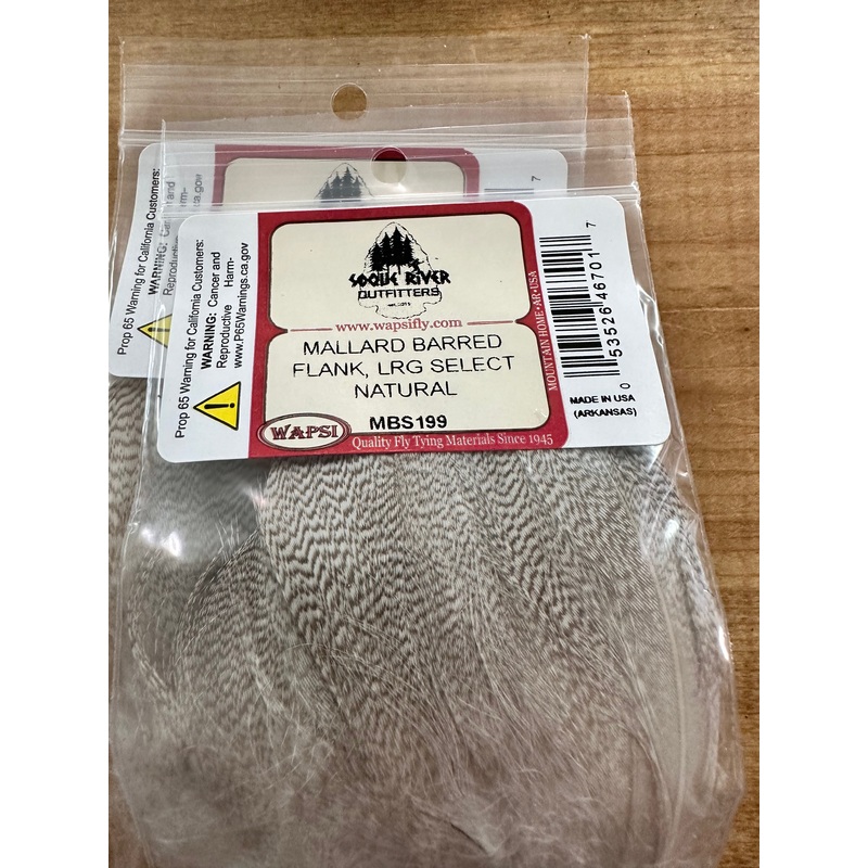 Large Select Mallard Barred Flank