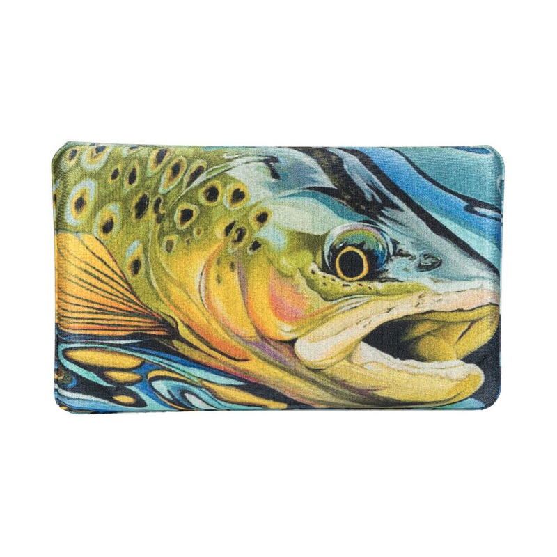 Slim Brown Trout Lycra EVA Fly Box