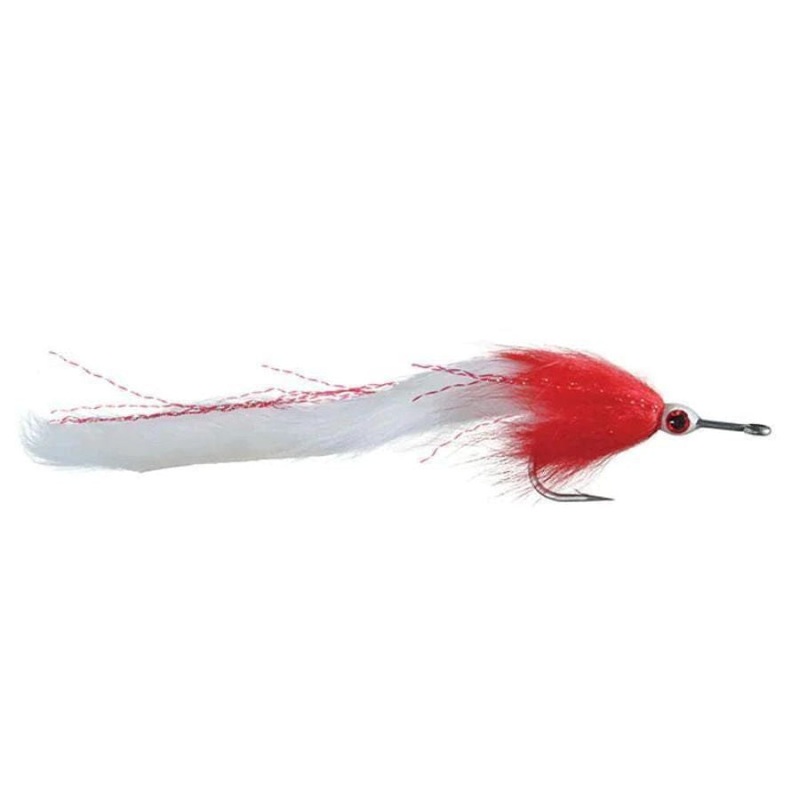 Barry’s Pike Fly – Red/White – Size 3/0