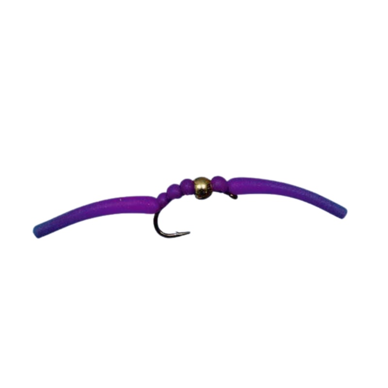 Bead Head Gummy Worm – Purple – Size 12