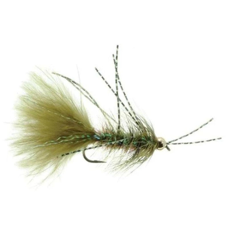 Bead Head Rubber Legs Crystal Bugger – Olive