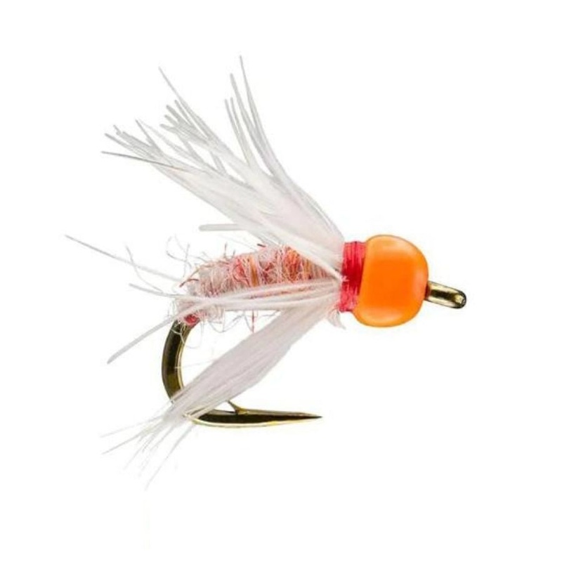 Tungsten Bead Soft Hackle Sow Bug – Pink/Orange