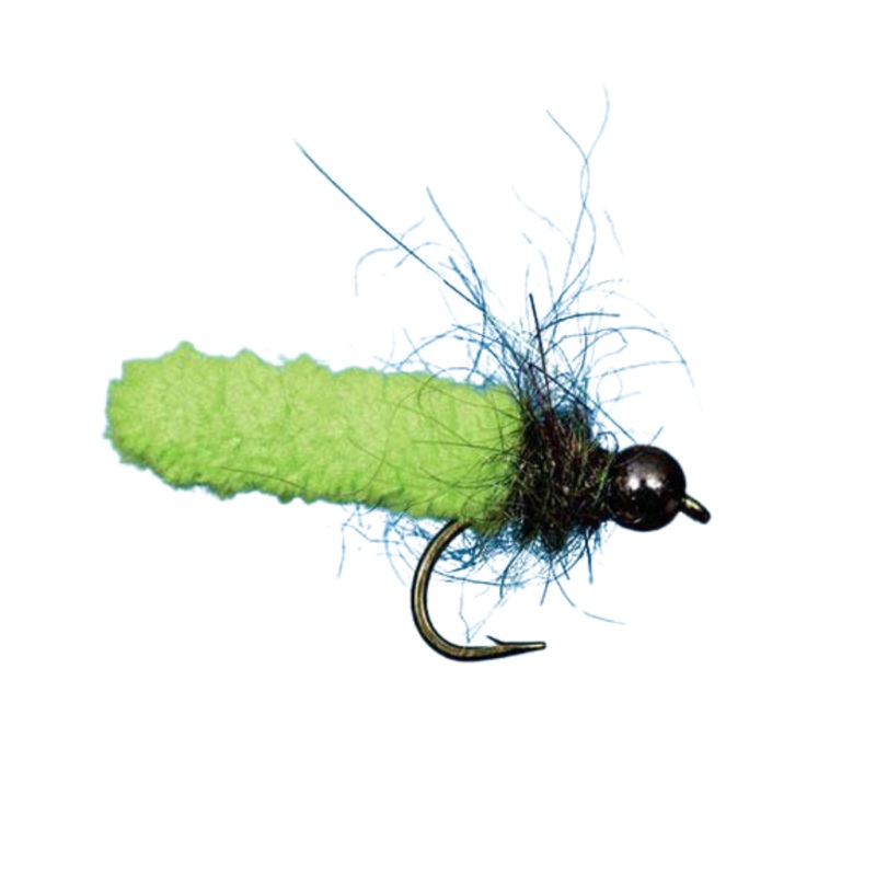Bead Head Mop Fly – Chartreuse – Size 10