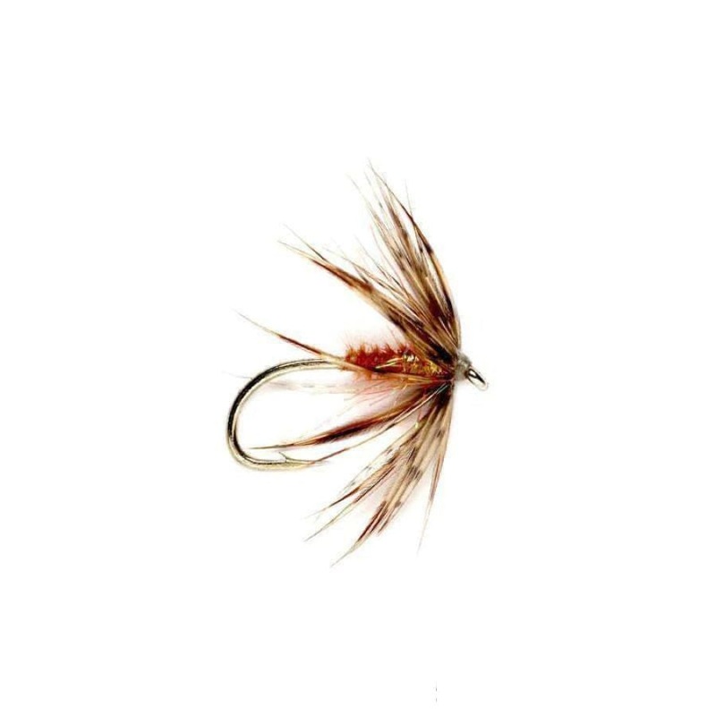 Soft Hackle Sparkle Caddis – Brown – Size 16