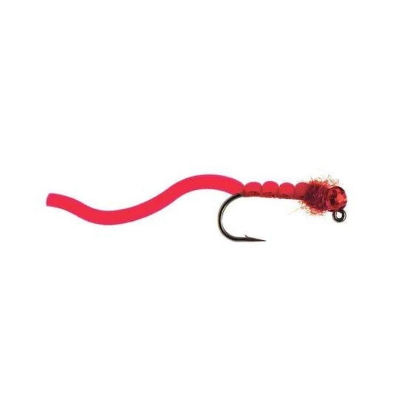 Squrimy Wormie Jig – Blood Red – Size 12