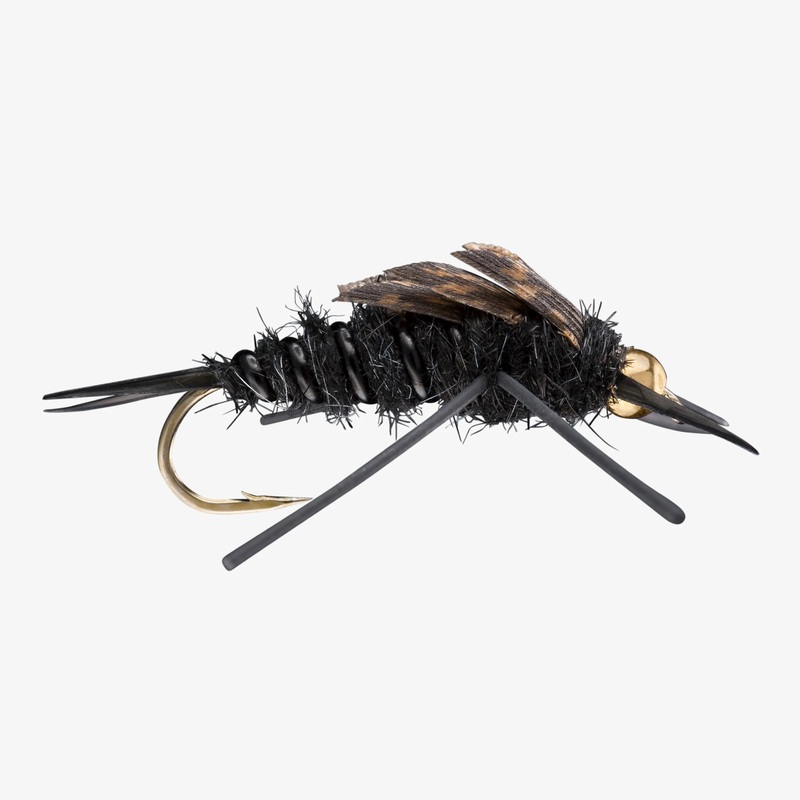 Bead Head Rubberleg Stonefly – Black Size 8