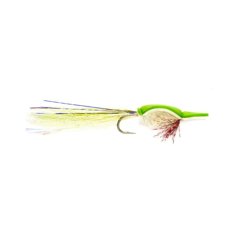 Gurgler – Chartreuse/White – Size 3/0