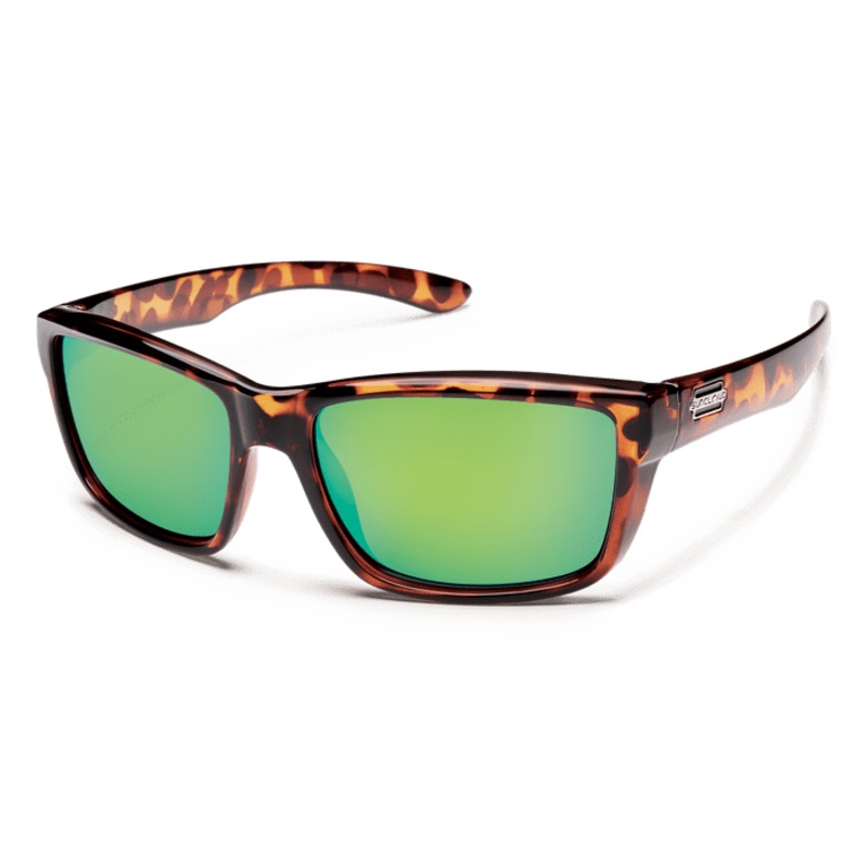 Suncloud Mayor|Tortoise|Burnished Brown|Polarized Green Mirror|Polarized Brown