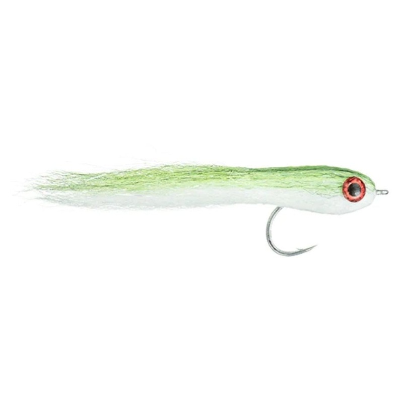 Walker’s Wiggler – Chartreuse/White – Size 4/0