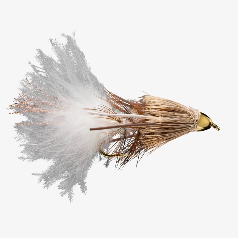 Conehead Bow River Bugger – White – Size 4