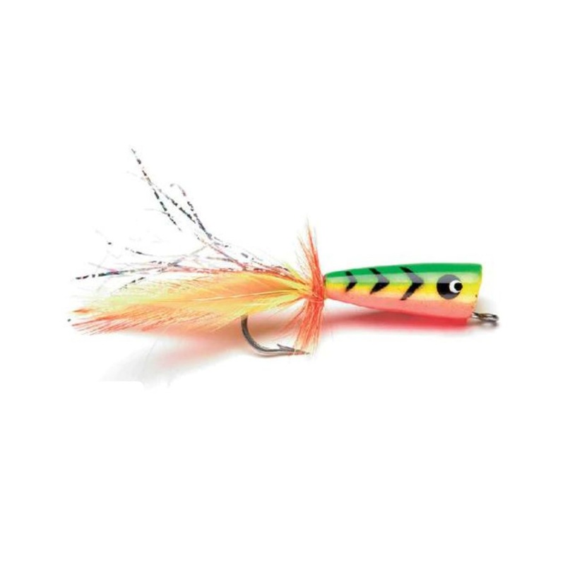 Saltwater Popper – Green/Yellow – Size 2/0