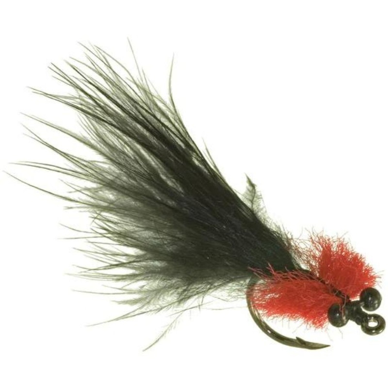 Tarpon Toad II – Black/Red – Size 1/0